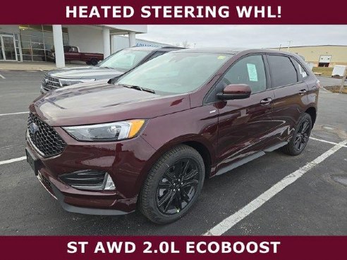 2024 Ford Edge ST-Line Burgundy Velvet Metallic Tinted Clearcoat, Plymouth, WI